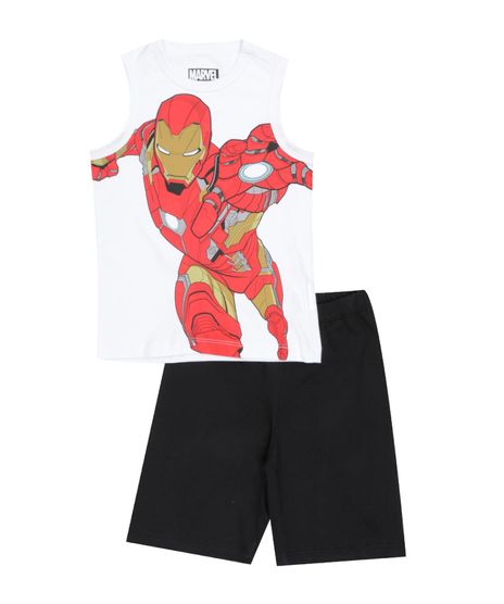 Conjunto-de-Regata-Branca---Bermuda-Homem-de-Ferro-Preta-8484281-Preto_1