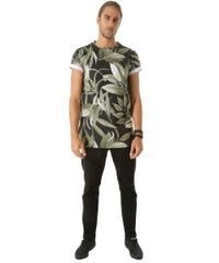 Camiseta-Longa-Estampada-de-Folhagem-Preta-8441966-Preto_3