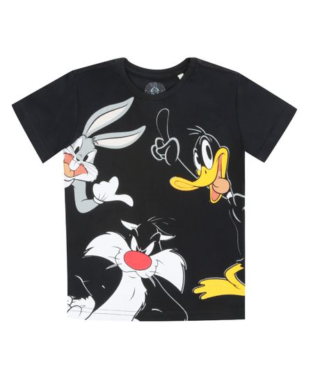 Camiseta-Looney-Tunes-Preta-8465453-Preto_1 Camiseta-Looney-Tunes-Preta-8465453-Preto_1