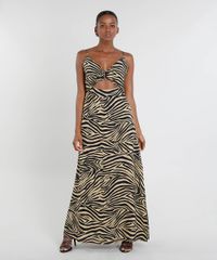Vestido-Feminino-Mindset-Longo-Estampado-Animal-Print-com-Fenda-Bege-9544639-Bege_1