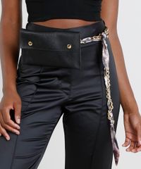 Pochete-Feminina-Mindset-em-Couro-com-Corrente-Preta-9549475-Preto_2
