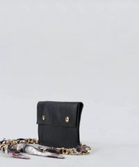 Pochete-Feminina-Mindset-em-Couro-com-Corrente-Preta-9549475-Preto_3