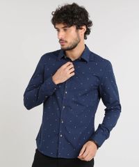 Camisa-Masculina-Slim-Estampada-de-Ancoras-Manga-Longa-Azul-Marinho-9167871-Azul_Marinho_1