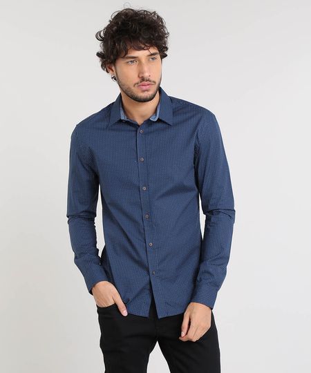 Camisa-Masculina-Slim-Estampada-Poa-Manga-Longa-Azul-Marinho-9167872-Azul_Marinho_1 Camisa-Masculina-Slim-Estampada-Poa-Manga-Longa-Azul-Marinho-9167872-Azul_Marinho_1