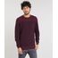 Sueter-Masculino-em-Trico-Listrado-Gola-Careca-Vinho-9349170-Vinho_1