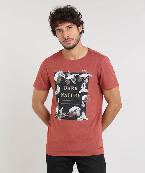 Camiseta-Masculina-Slim-Fit--Dark-Nature--Manga-Curta-Gola-Careca-Cobre-9455585-Cobre_1