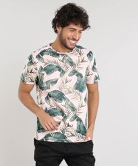 Camiseta-Masculina-Slim-Fit-Estampada-de-Folhagem-Manga-Curta-Gola-Careca-Rose-9483581-Rose_1