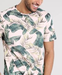 Camiseta-Masculina-Slim-Fit-Estampada-de-Folhagem-Manga-Curta-Gola-Careca-Rose-9483581-Rose_4