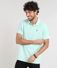 Polo-Masculina-Basica-em-Piquet-Manga-Curta-Verde-Claro-9449827-Verde_Claro_1