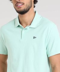 Polo-Masculina-Basica-em-Piquet-Manga-Curta-Verde-Claro-9449827-Verde_Claro_4