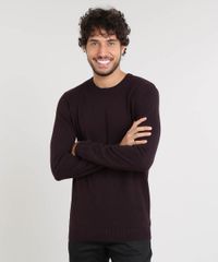 Sueter-Masculino-Basico-em-Trico-Vinho-9364114-Vinho_1