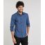Camisa-Masculina-Slim-Estampada-Mini-Print-Manga-Longa-Azul-9253787-Azul_1