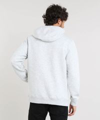 Blusao-Masculino-Texturizado-com-Capuz-e-Gola-Cinza-Mescla-Claro-9349169-Cinza_Mescla_Claro_2