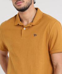 Polo-Masculina-Basica-em-Piquet-Manga-Curta-Caramelo-9449830-Caramelo_4