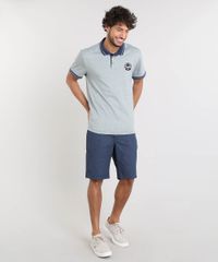 Polo-Masculina-Texturizada-com-Bordado-Manga-Curta-Azul-9392830-Azul_3
