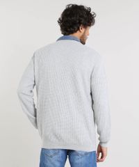 Sueter-Masculino-Basico-em-Trico-Cinza-Mescla-Claro-9364113-Cinza_Mescla_Claro_2