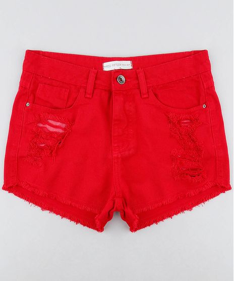 Short-Color-Infantil-Destroyed-com-Barra-Desfiada-Vermelho-9214766-Vermelho_1