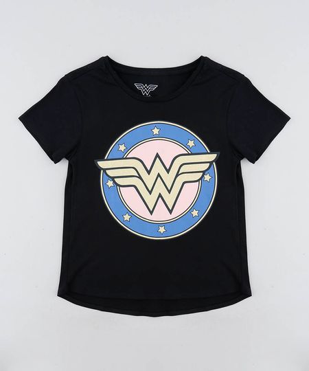 Blusa-Infantil-Mulher-Maravilha-Manga-Curta-Decote-Redondo-Preta-9406806-Preto_1 Blusa-Infantil-Mulher-Maravilha-Manga-Curta-Decote-Redondo-Preta-9406806-Preto_1
