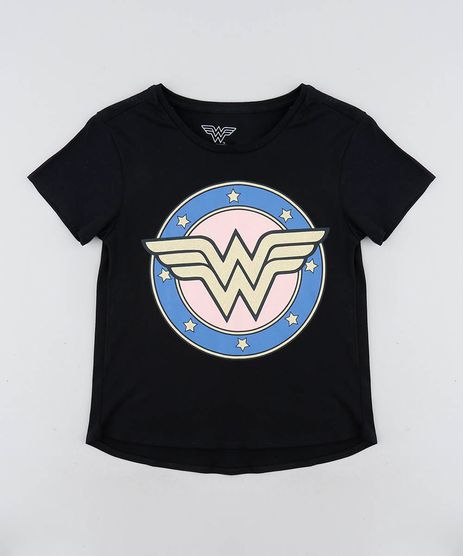 Blusa-Infantil-Mulher-Maravilha-Manga-Curta-Decote-Redondo-Preta-9406806-Preto_1