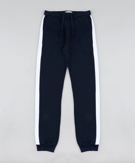 Calca-Infantil-em-Moletom-com-Bolsos-e-Recorte-Lateral-Azul-Marinho-9456961-Azul_Marinho_1 Calca-Infantil-em-Moletom-com-Bolsos-e-Recorte-Lateral-Azul-Marinho-9456961-Azul_Marinho_1