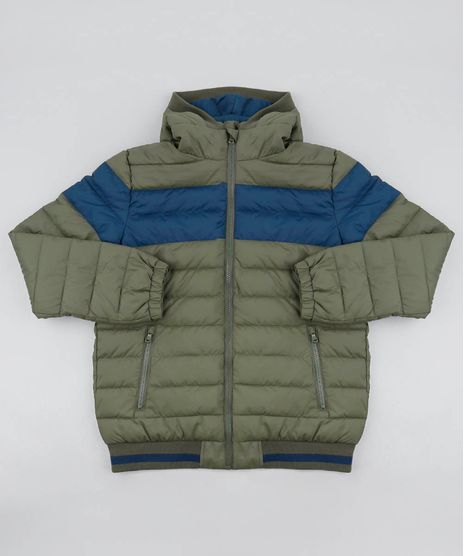 Jaqueta-Puffer-Infantil-com-Recorte-e-Capuz-Verde-Militar-9365144-Verde_Militar_1