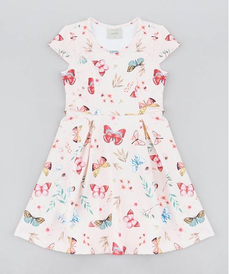 Vestido-Infantil-Estampado-de-Borboletas-Manga-Curta-Rosa-Claro-9502080-Rosa_Claro_1