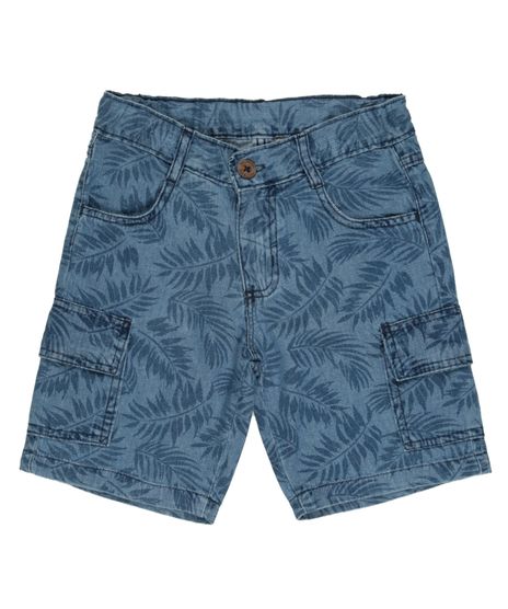 Bermuda-Cargo-Jeans-Estampada-de-Folhagens-Azul-Medio-8464054-Azul_Medio_1