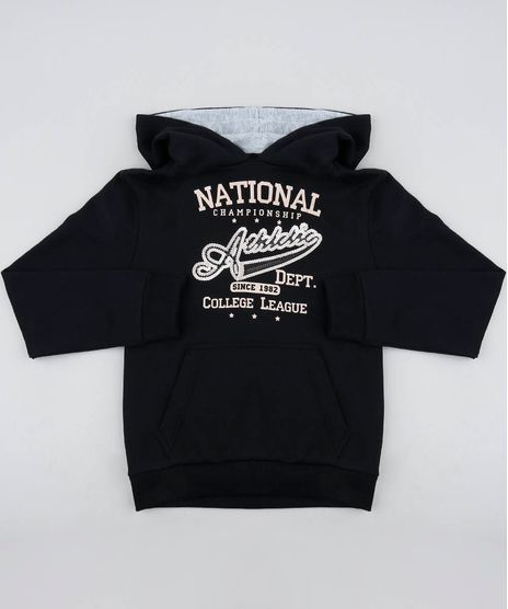 Blusao-Infantil-em-Moletom-com-Capuz-e-Paete-Preto-9381600-Preto_1