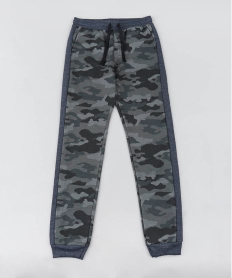 Calca-Infantil-em-Moletom-Estampada-Camuflada-com-Recorte-Cinza-Mescla-Escuro-9457979-Cinza_Mescla_Escuro_1