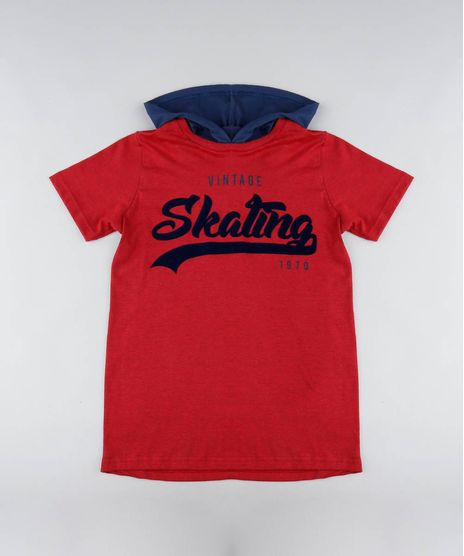 Camiseta-Infantil--Vintage-Skating--com-Capuz-Manga-Longa-Vermelha-9440389-Vermelho_1