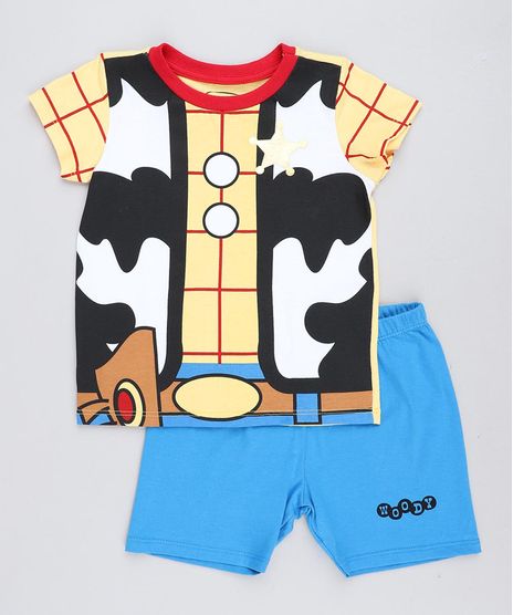 Pijama-Infantil-Woody-Toy-Story-Manga-Curta-Amarelo-9476322-Amarelo_1