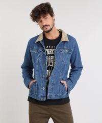 Jaqueta-Jeans-Masculina-com-Veludo-Cotele-Azul-Medio-9504779-Azul_Medio_1