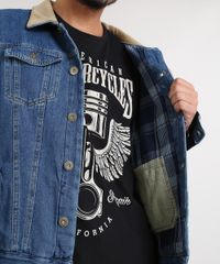 Jaqueta-Jeans-Masculina-com-Veludo-Cotele-Azul-Medio-9504779-Azul_Medio_4