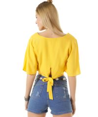 Blusa-Cropped-com-Amarracao-Amarela-8450981-Amarelo_2
