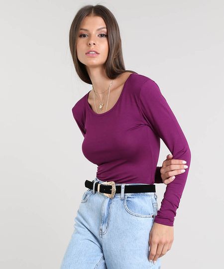 Blusa-Feminina-Basica-Manga-Longa-Decote-Redondo-Roxa-8578638-Roxo_1 Blusa-Feminina-Basica-Manga-Longa-Decote-Redondo-Roxa-8578638-Roxo_1