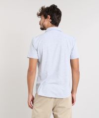 Camisa-Masculina-Listrada-com-Bolso-Manga-Curta-Cinza-Mescla-Claro-9455019-Cinza_Mescla_Claro_2