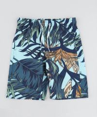 Bermuda-Surf-Infantil-Estampada-de-Folhagem-Verde-Claro-9519913-Verde_Claro_1