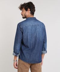 Camisa-Jeans-Masculina-com-Bolsos-Manga-Longa-Azul-Escuro-9449455-Azul_Escuro_2