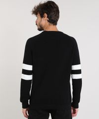 Sueter-Masculino-com-Listras-e-Textura-em-Trico-Gola-Careca-Preto-9343107-Preto_2