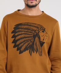 Blusao-Masculino-Indio-em-Moletom-Gola-Careca-Caramelo-9486884-Caramelo_4 Blusao-Masculino-Indio-em-Moletom-Gola-Careca-Caramelo-9486884-Caramelo_4