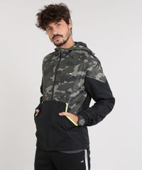 Jaqueta-Corta-Vento-Masculina-Esportiva-Ace-com-Recorte-Camuflado-e-Capuz-Preta-9348803-Preto_1
