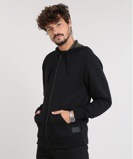 Blusao-Masculino-em-Moletom-com-Capuz-Estampado-Preto-9364232-Preto_1