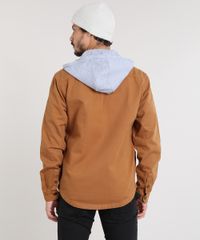 Jaqueta-de-Sarja-Masculina-com-Capuz-Removivel-em-Moletom-Caramelo-9470131-Caramelo_2