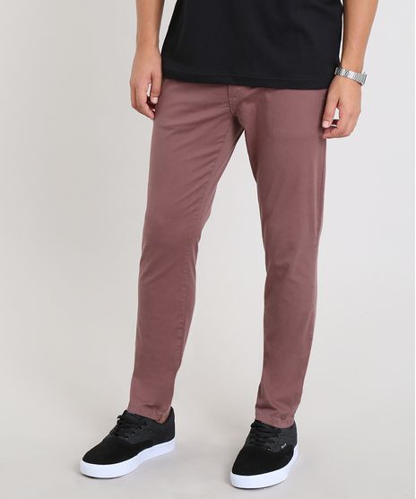 Calca-de-Sarja-Masculina-Chino-Skinny-Vinho-Claro-9250047-Vinho_Claro_1
