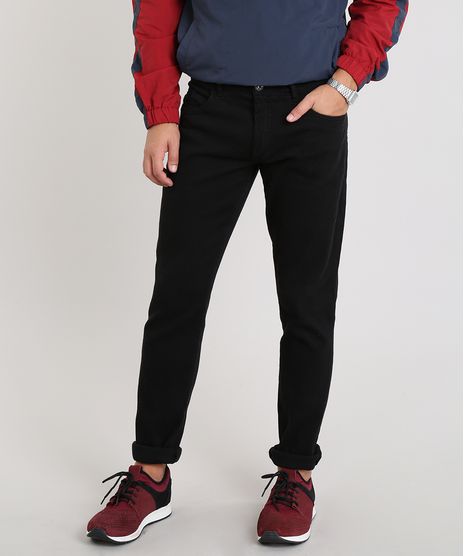 Calca-Masculina-Slim-Canelada-Preta-9467330-Preto_1