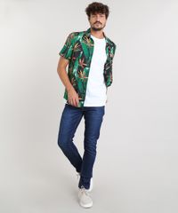 Camiseta-Masculina-com-Estampa-Tropical-Manga-Curta-Gola-Careca-Branca-9448988-Branco_3