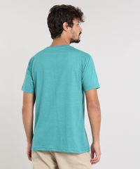 Camiseta-Masculina-com-Estampa-de-Praia-Manga-Curta-Gola-Careca-Verde-9434987-Verde_2