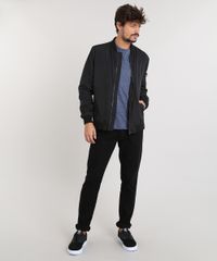Camiseta-Masculina-com-Bolso-Estampado-Manga-Curta-Gola-Careca-Azul-9460498-Azul_3