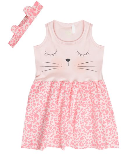 Vestido-Estampado-Animal-Print---Faixa-de-Cabelo-Rosa-Claro-8447087-Rosa_Claro_1