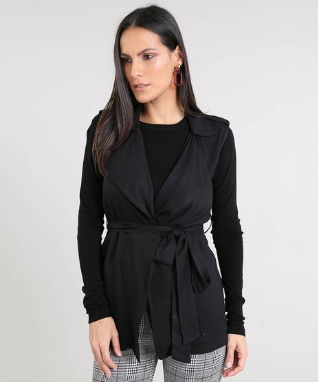 Colete-Feminino-Longo-com-Faixa-para-Amarrar-Preto-9419817-Preto_1